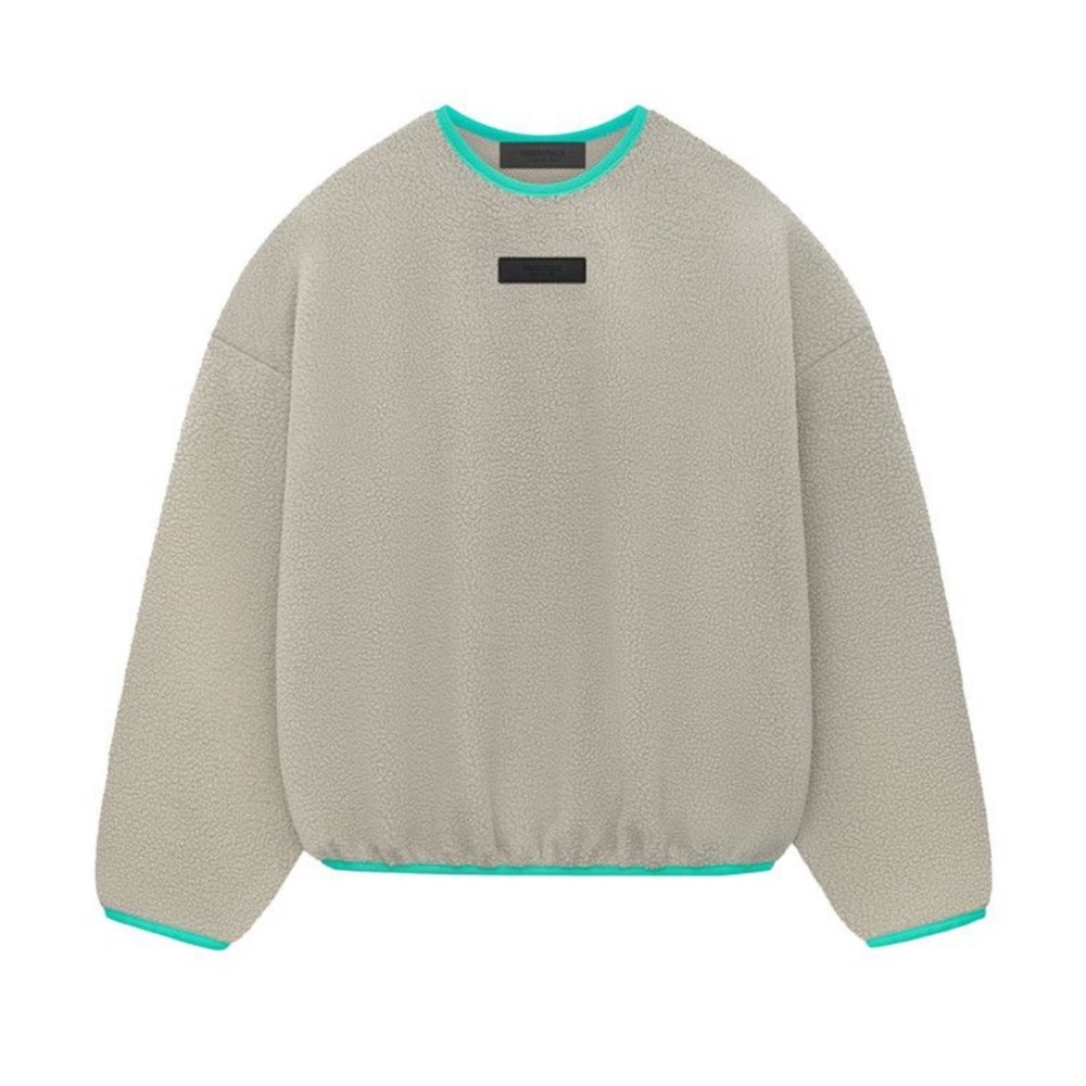 NWT Fear of God Essentials Polar Fleece Crewneck “Seal”